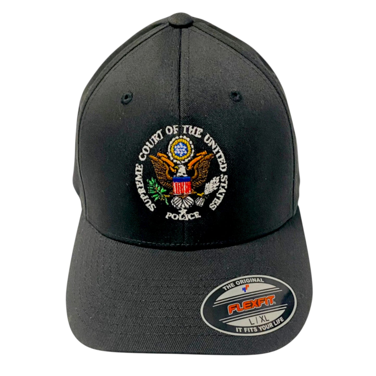 SUPREME COURT POLICE SEAL EMBROIDERED FLEXFIT HAT