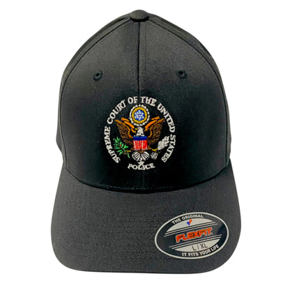 SUPREME COURT POLICE SEAL EMBROIDERED FLEXFIT HAT