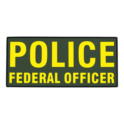 PVC POLICE FEDERAL OFFICER 9"X4"