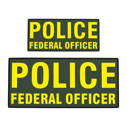 POLICE FEDERAL OFFICER PVC PATCH SET