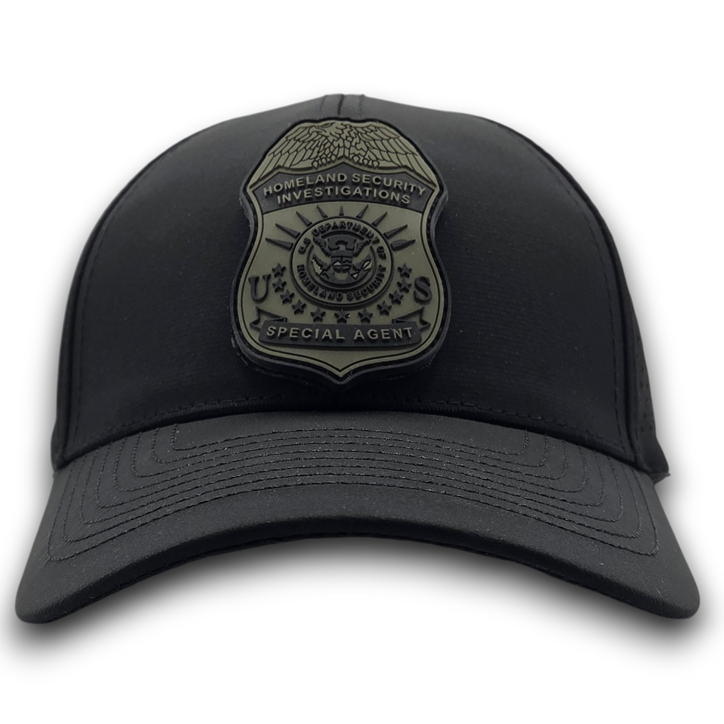 SCS BRAND PERFORATED MESH HAT W/ INTERCHANGEABLE HSI BADGE PVC PATCH