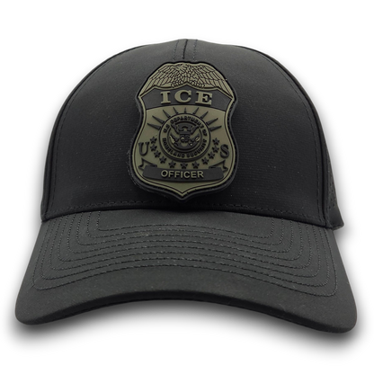 SCS BRAND PERFORATED MESH HAT W/ INTERCHANGEABLE ICE OFFICER BADGE PVC PATCH