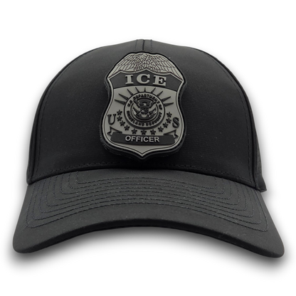 SCS BRAND PERFORATED MESH HAT W/ INTERCHANGEABLE ICE OFFICER BADGE PVC PATCH