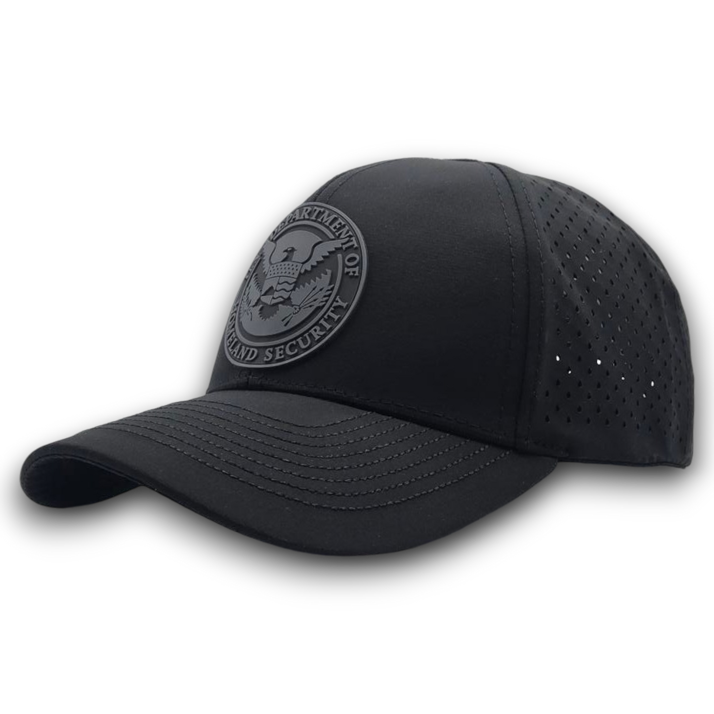DHS SEAL PVC PATCH SCS BRAND PERFORATED MESH HAT