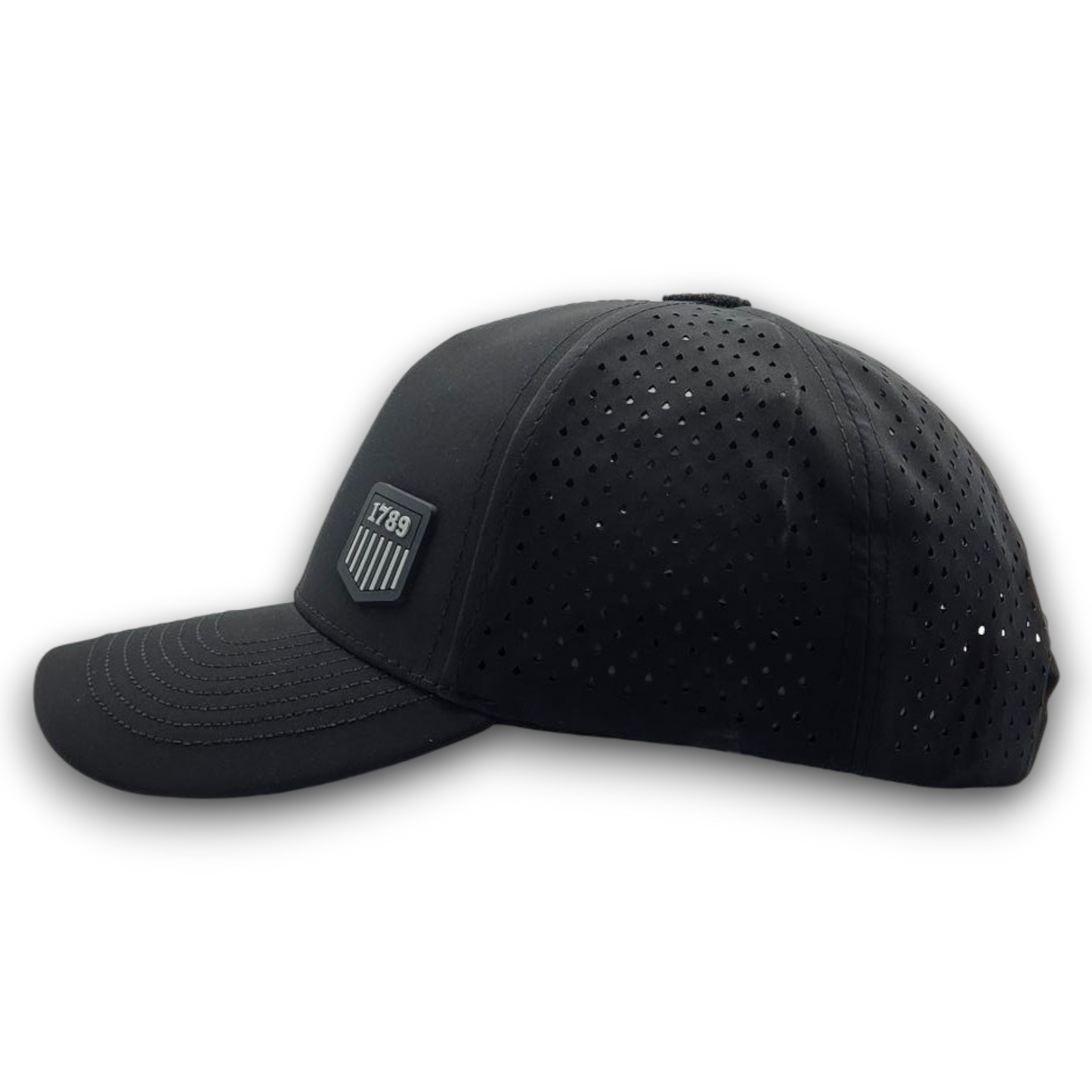 **NEW USMS PVC 1789 LOGO GREY/BLACK SCS BRAND PERFORATED MESH HAT