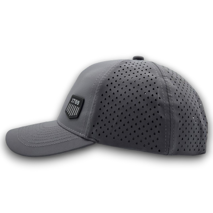 **NEW USMS PVC 1789 LOGO GREY/BLACK SCS BRAND PERFORATED MESH HAT