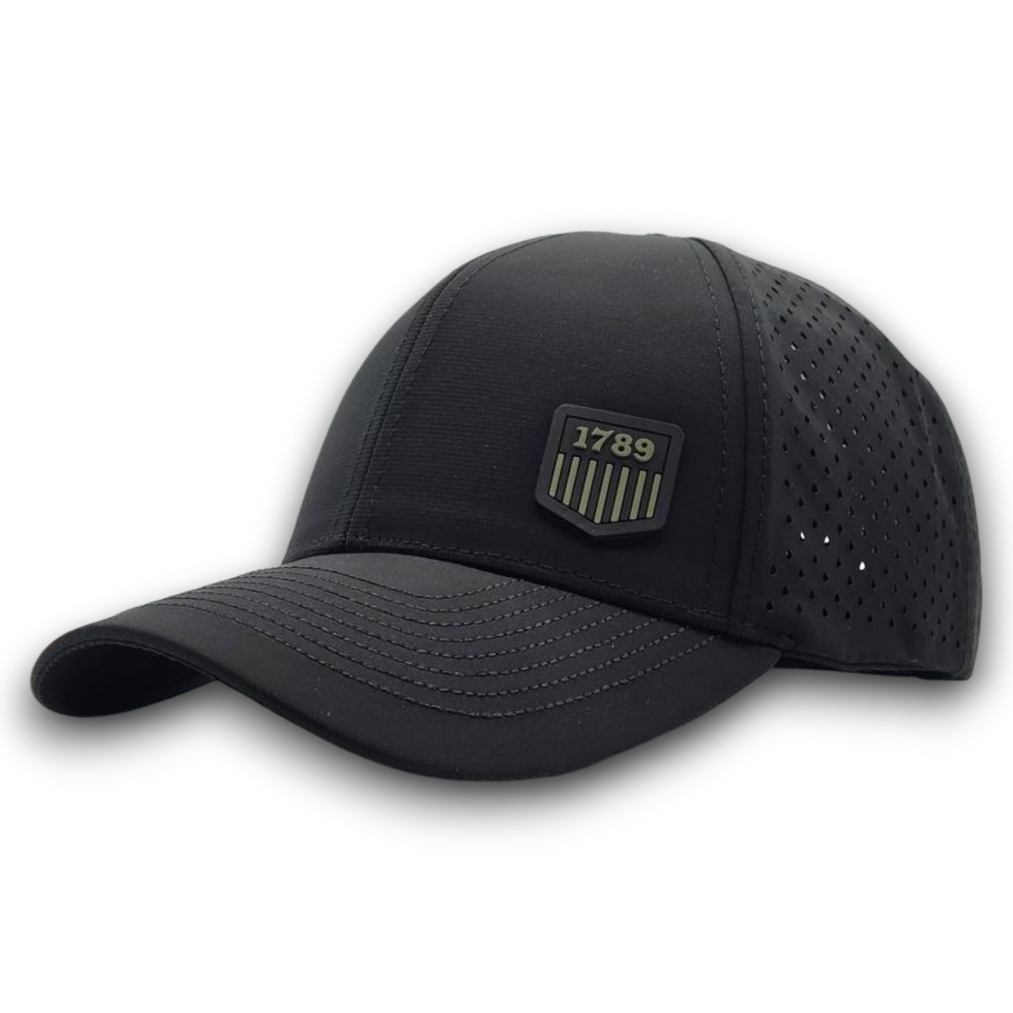 **NEW USMS PVC 1789 LOGO OD/BLACK SCS BRAND PERFORATED MESH HAT