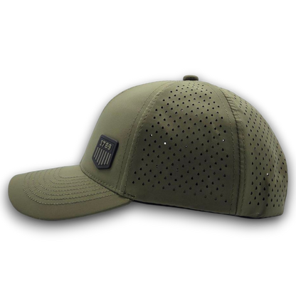 **NEW USMS PVC 1789 LOGO OD/BLACK SCS BRAND PERFORATED MESH HAT