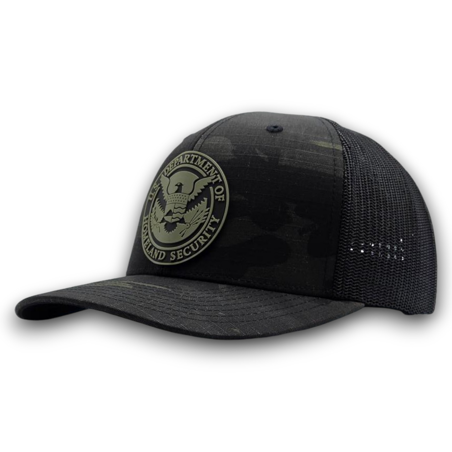 DHS SEAL RANGER GREEN/BLACK PVC PATCH BLACK MULTICAM