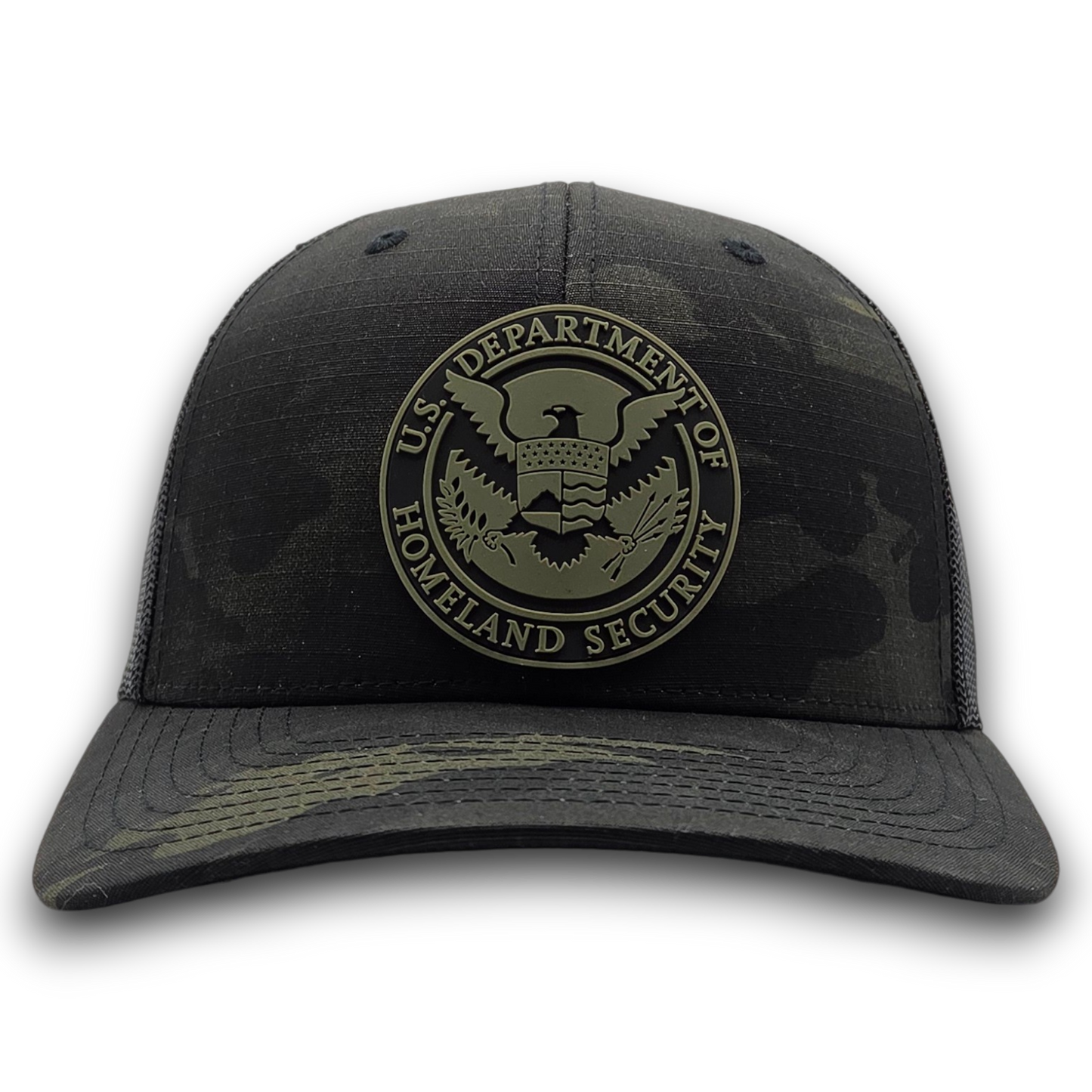 DHS SEAL RANGER GREEN/BLACK PVC PATCH BLACK MULTICAM