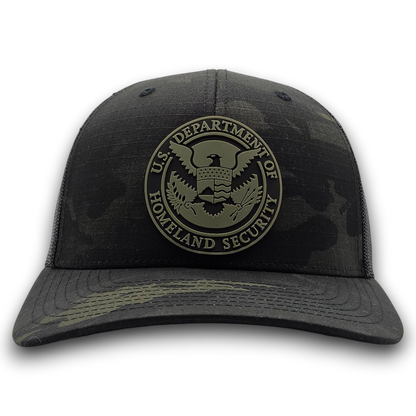 DHS SEAL RANGER GREEN/BLACK PVC PATCH BLACK MULTICAM
