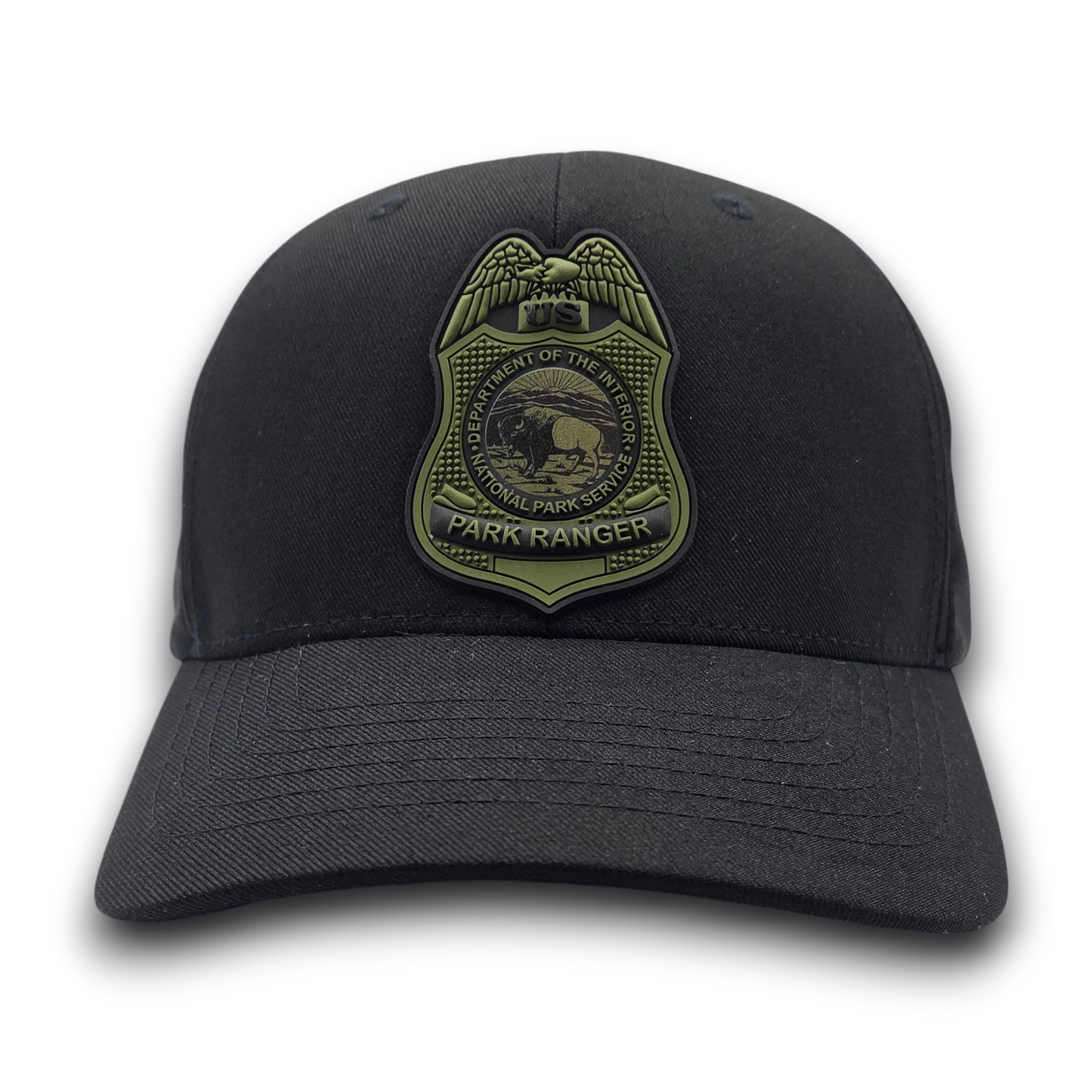 NPS PARK RANGER BADGE PVC PATCH FLEXFIT HAT