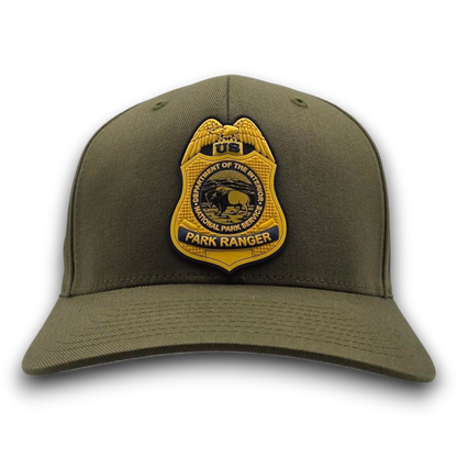 NPS PARK RANGER BADGE PVC PATCH FLEXFIT HAT