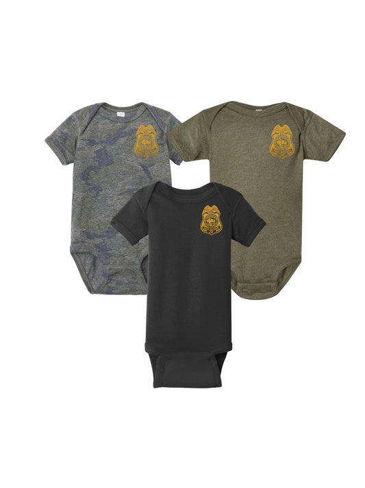 INFANT ONESIE WITH NPS JUNIOR PARK RANGER BADGE