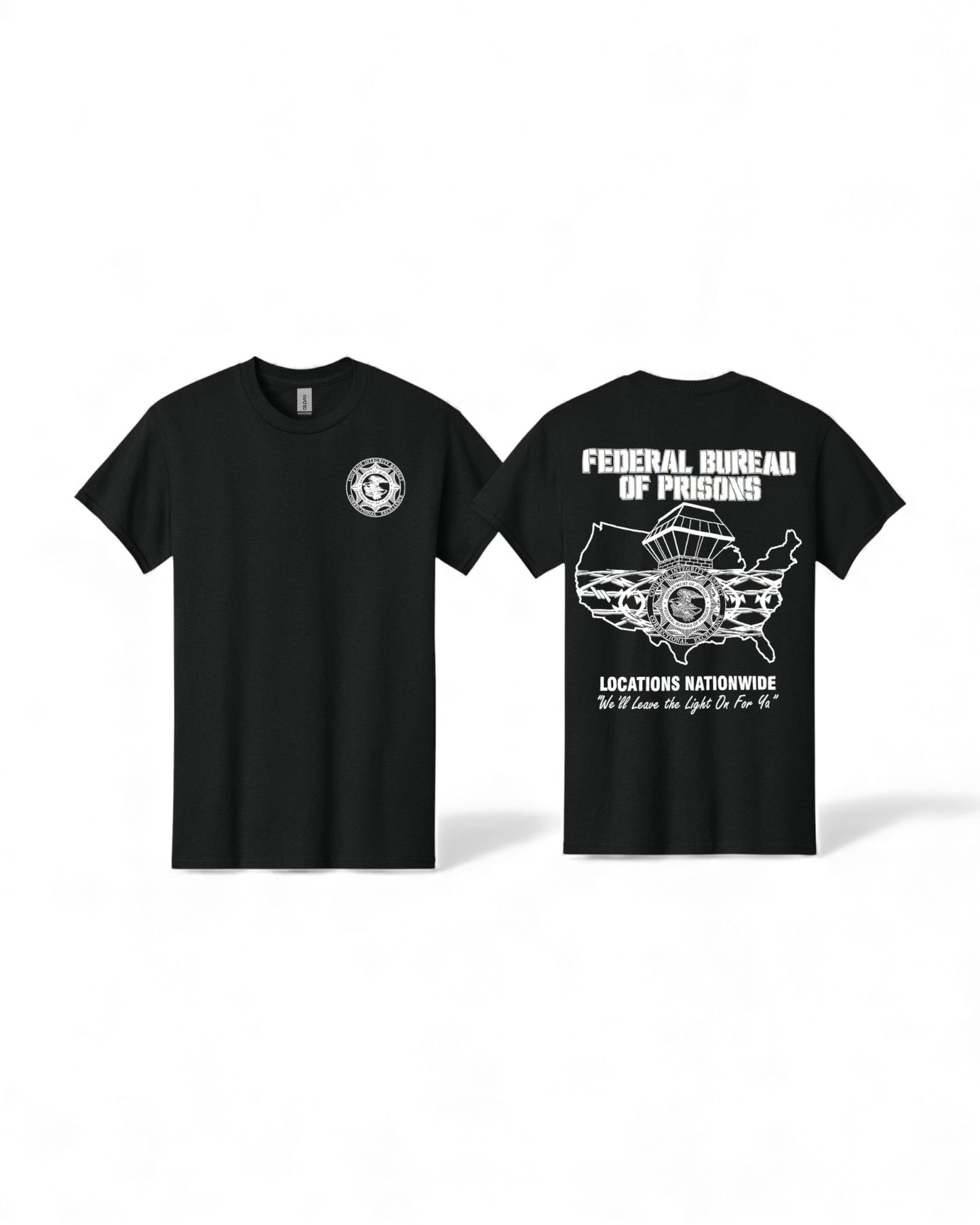 BOP T-SHIRT LEAVE THE LIGHT ON-BLACK