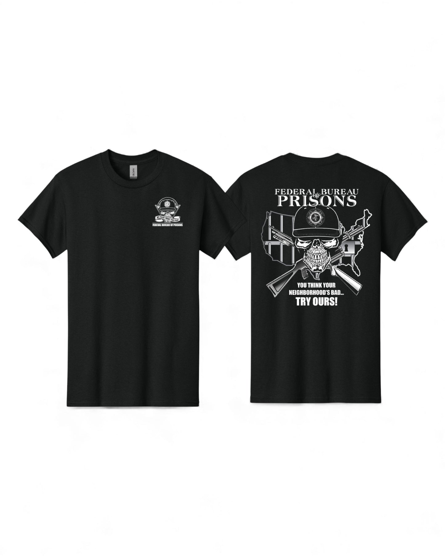 BOP YOU THINK YOUR NEIGHBORHOOD'S BAD T-SHIRT-BLACK