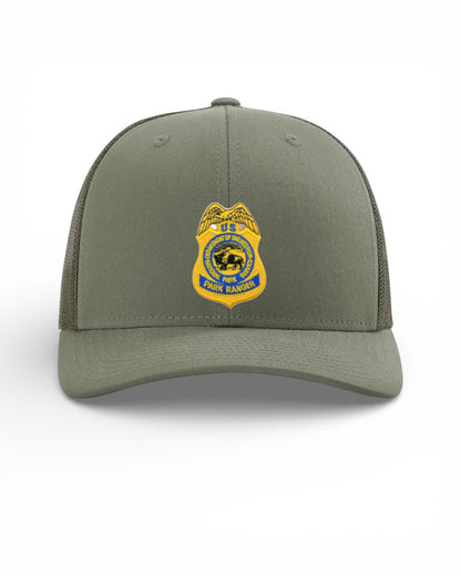 NPS BADGE ON RICHARDSON HAT