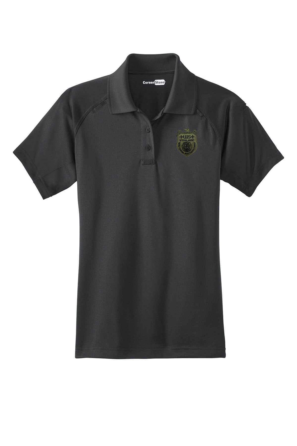 WOMEN'S NCIS SPECIAL AGENT BADGE ON CORNERSTONE TACTICAL POLO-CS411