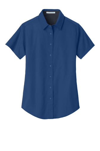SHORT SLEEVE LADIES BUTTON SHIRT L508