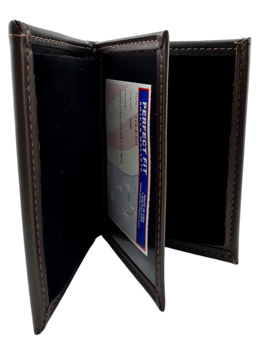 BOP BADGE WALLET 119-A USDOJ/FEDERAL OFFICER BROWN