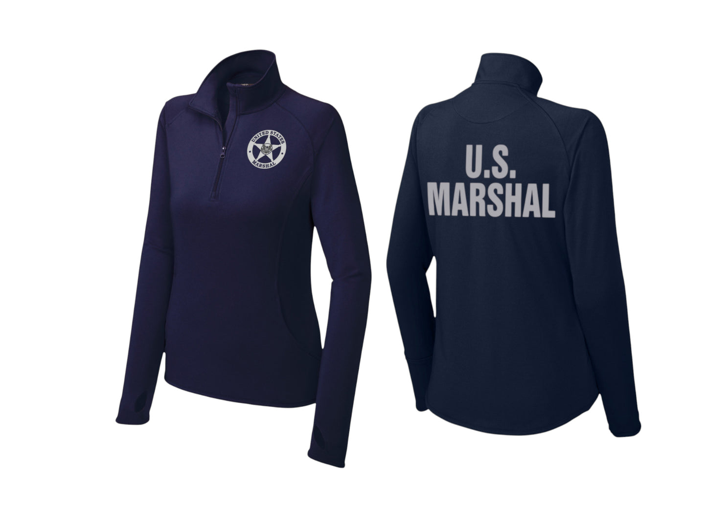 WOMEN'S USMS SPORT WICK STRETCH 1/2 ZIP PULLOVER-LST850