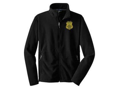MEN'S ARMY CI SPECIAL AGENT BADGE FLEECE FULL ZIP JACKET-F217