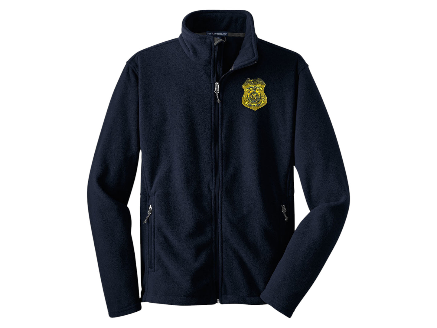 MEN'S ARMY CI SPECIAL AGENT BADGE FLEECE FULL ZIP JACKET-F217