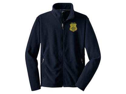 MEN'S ARMY CI SPECIAL AGENT BADGE FLEECE FULL ZIP JACKET-F217