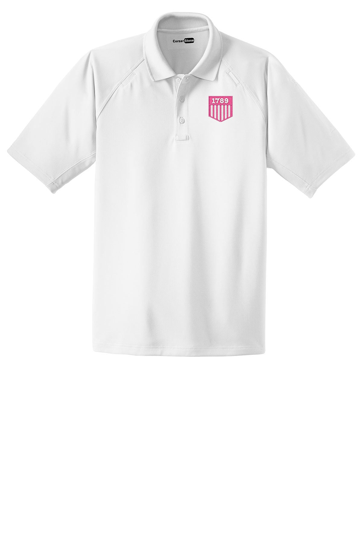 MEN'S CORNERSTONE TACTICAL POLO W/ EMB 1789 SHIELD-CS410