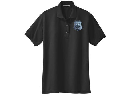 WOMEN'S ARMY CI SA BADGE PORT AUTHORITY POLO - L500