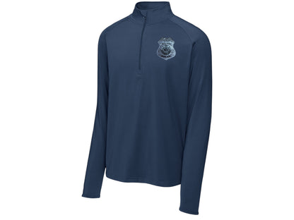 MEN'S ARMY CI SPECIAL AGENT BADGE SPORT WICK STRETCH 1/2 ZIP PULLOVER-ST850