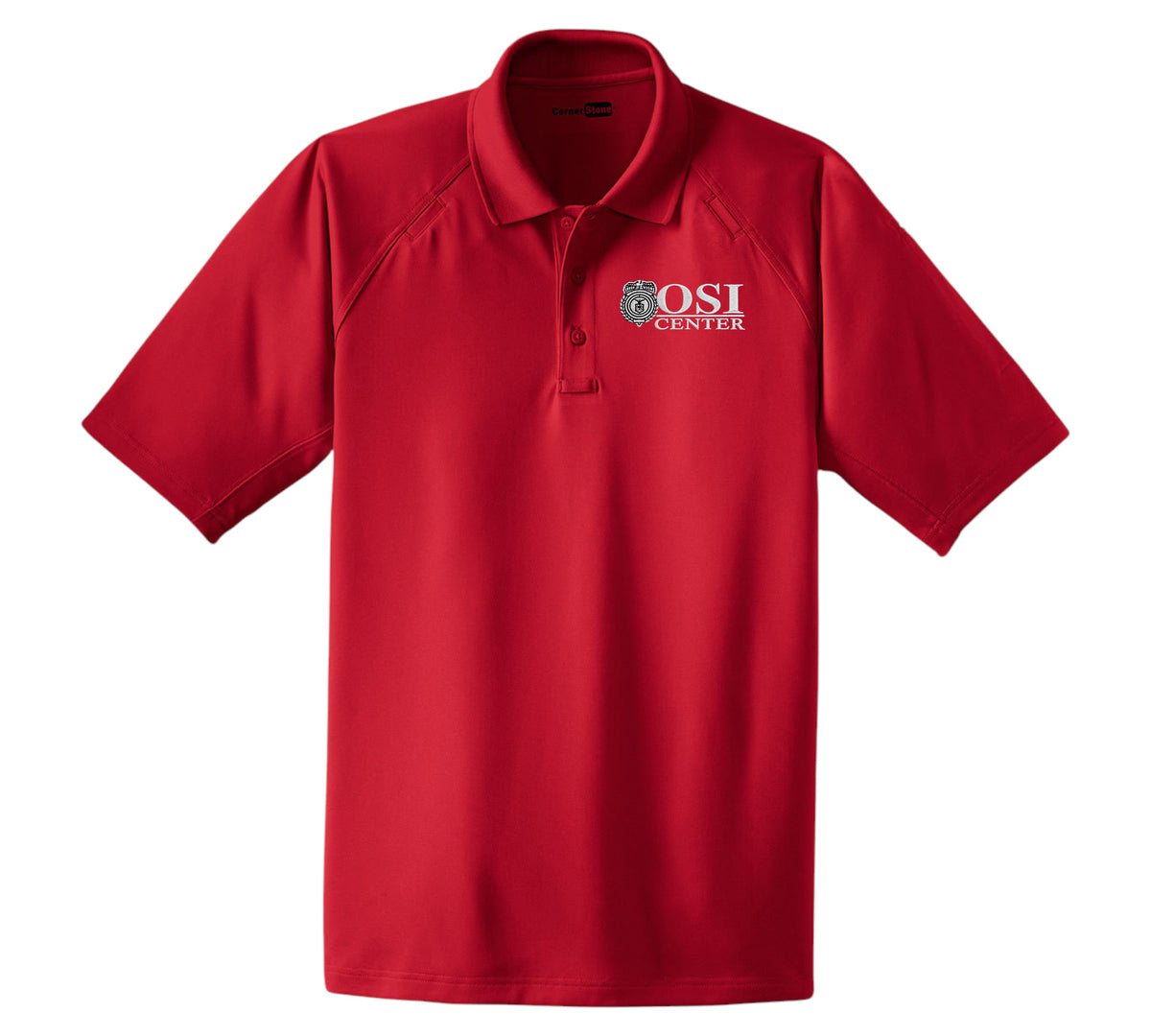 MEN'S OSI CENTER LOGO CORNERSTONE TACTICAL POLO-CS410
