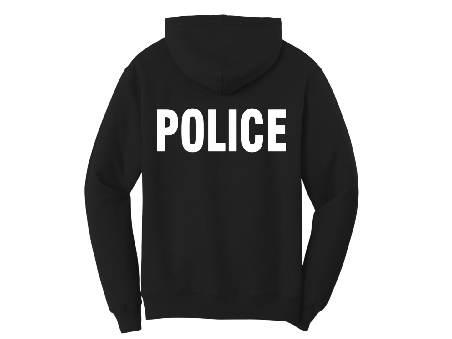 POLICE BACKPRINT HOODED SWEATSHIRT 50/50 FLEECE PC78H