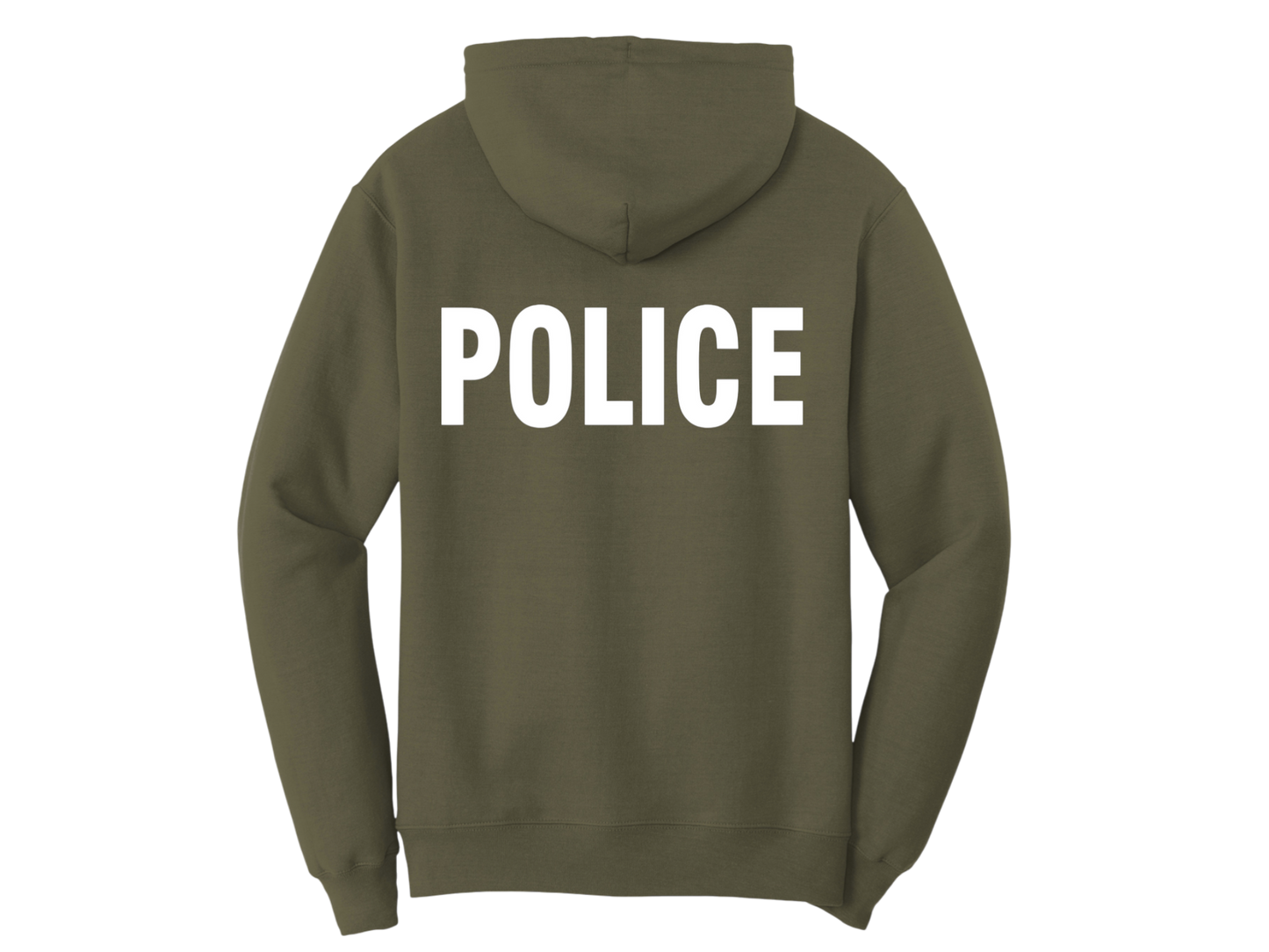 POLICE BACKPRINT HOODED SWEATSHIRT 50/50 FLEECE PC78H