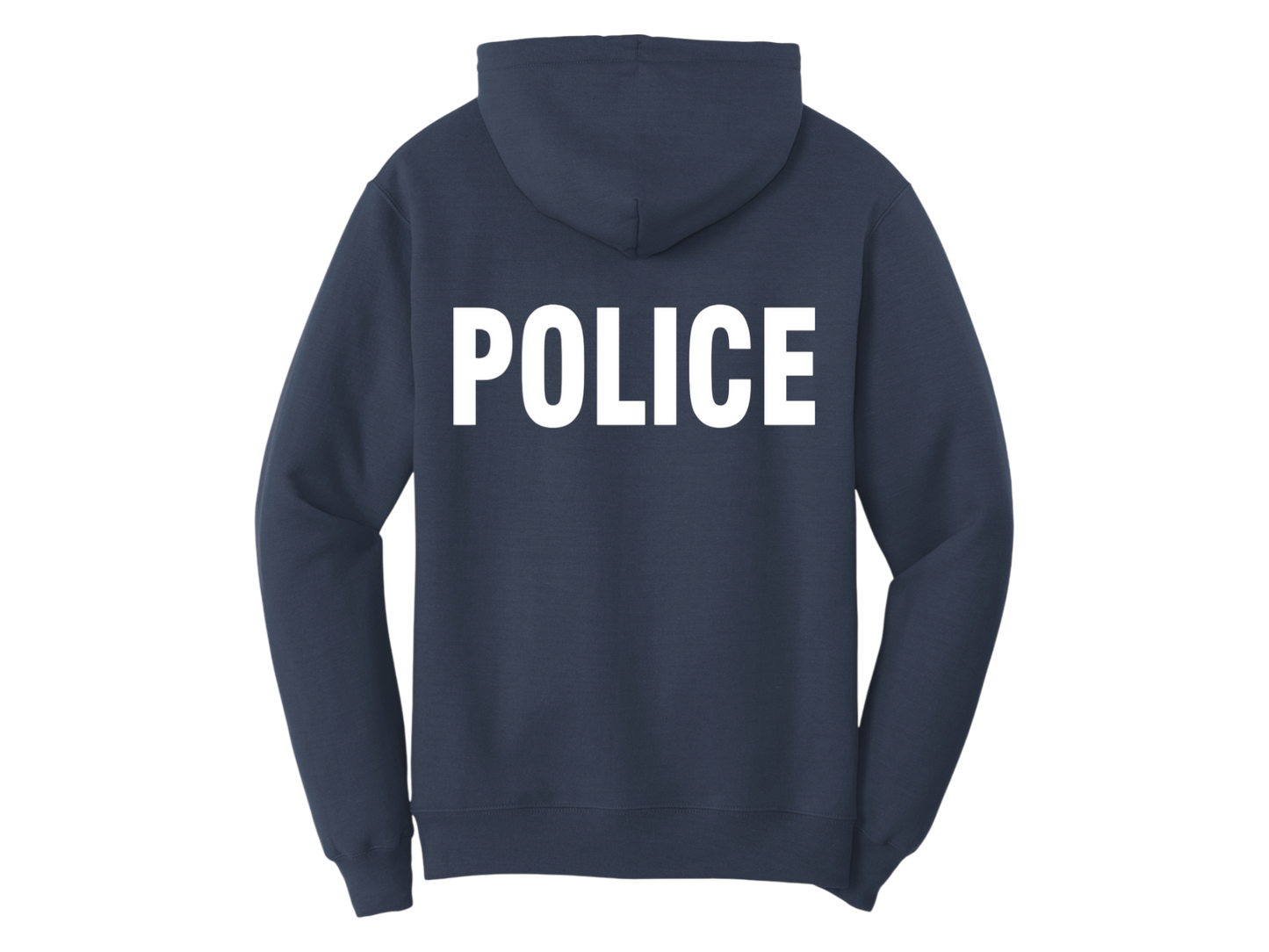 POLICE BACKPRINT HOODED SWEATSHIRT 50/50 FLEECE PC78H