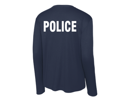 POLICE BACKPRINT PERFORMANCE AGENCY RAID LONGLSEEVE T-SHIRT ST350LS