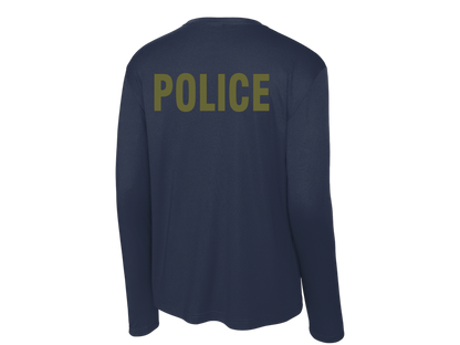 POLICE BACKPRINT PERFORMANCE AGENCY RAID LONGLSEEVE T-SHIRT ST350LS