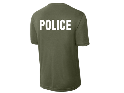 POLICE BACKPRINT PERFORMANCE AGENCY RAID T-SHIRT ST350