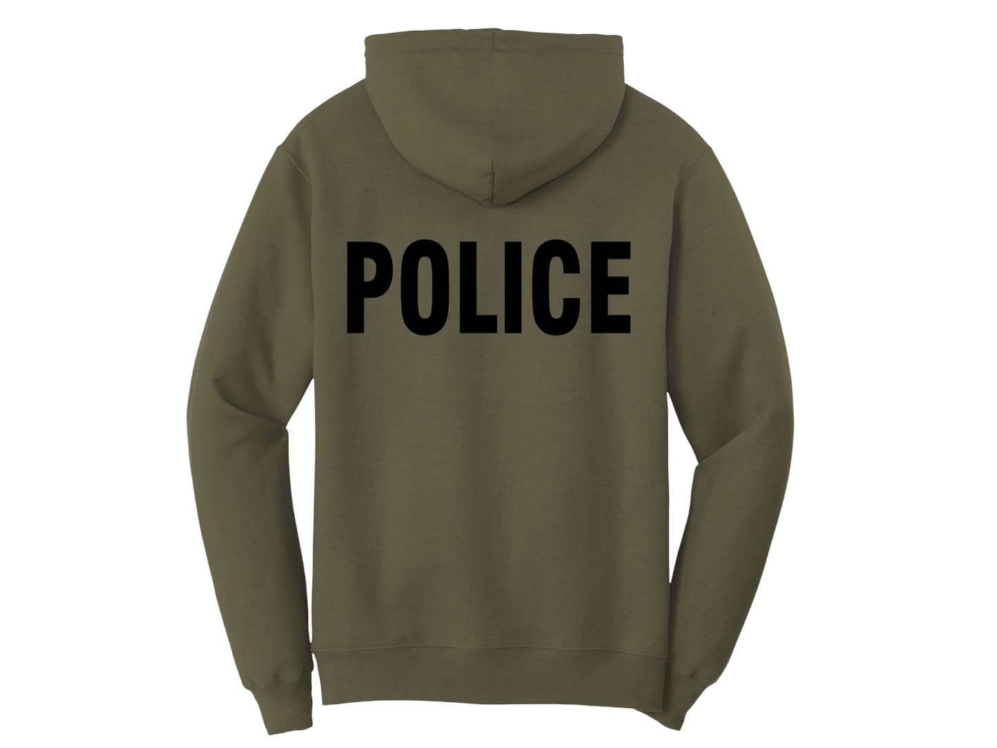POLICE BACKPRINT HOODED SWEATSHIRT 50/50 FLEECE PC78H