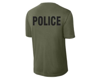 POLICE BACKPRINT PERFORMANCE AGENCY RAID T-SHIRT ST350