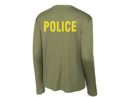 POLICE BACKPRINT PERFORMANCE AGENCY RAID LONGLSEEVE T-SHIRT ST350LS