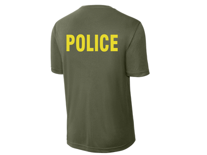 POLICE BACKPRINT PERFORMANCE AGENCY RAID T-SHIRT ST350