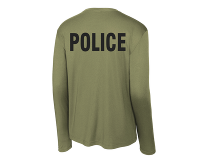 POLICE BACKPRINT PERFORMANCE AGENCY RAID LONGLSEEVE T-SHIRT ST350LS