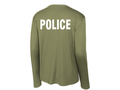 POLICE BACKPRINT PERFORMANCE AGENCY RAID LONGLSEEVE T-SHIRT ST350LS