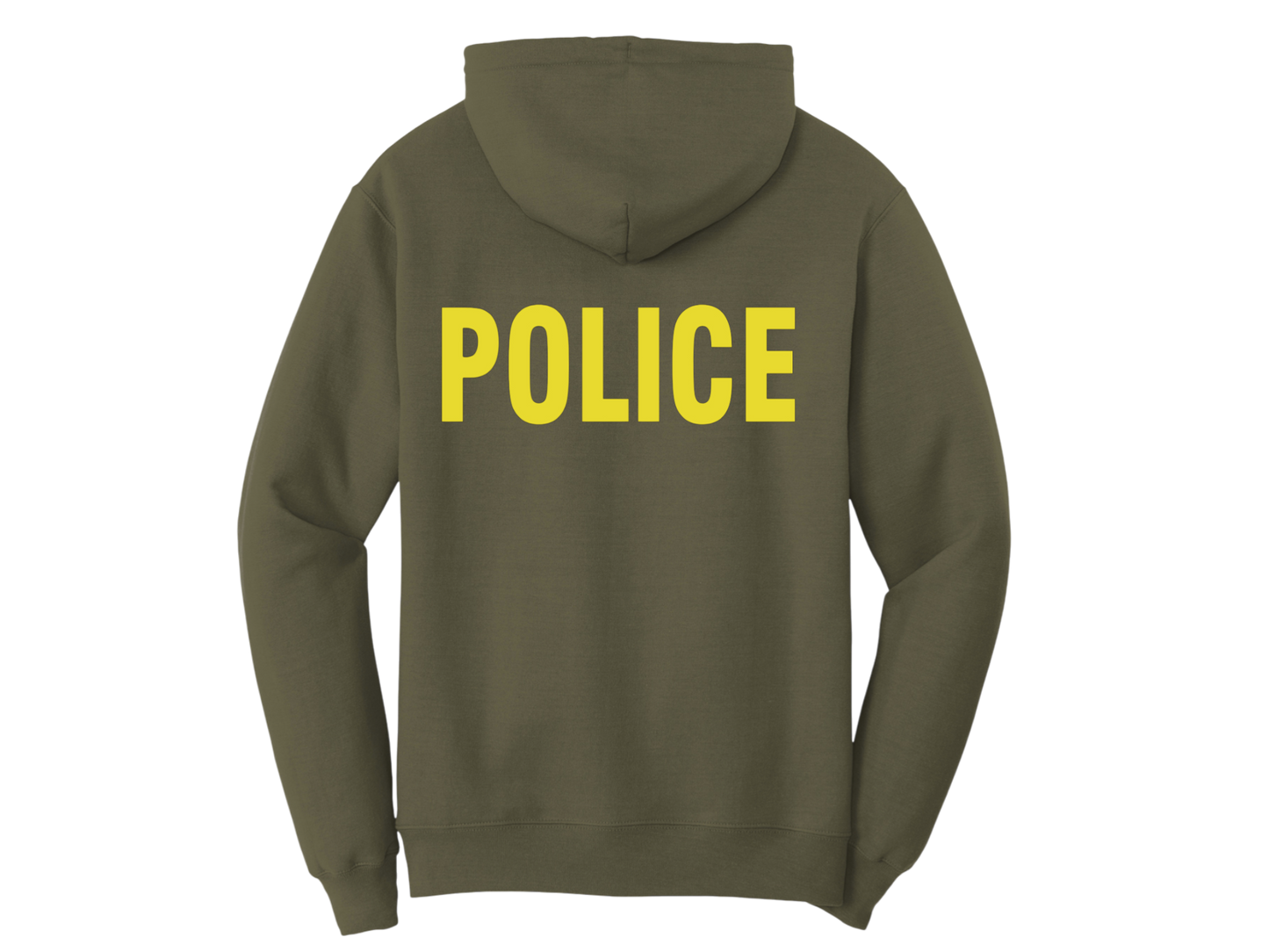 POLICE BACKPRINT HOODED SWEATSHIRT 50/50 FLEECE PC78H