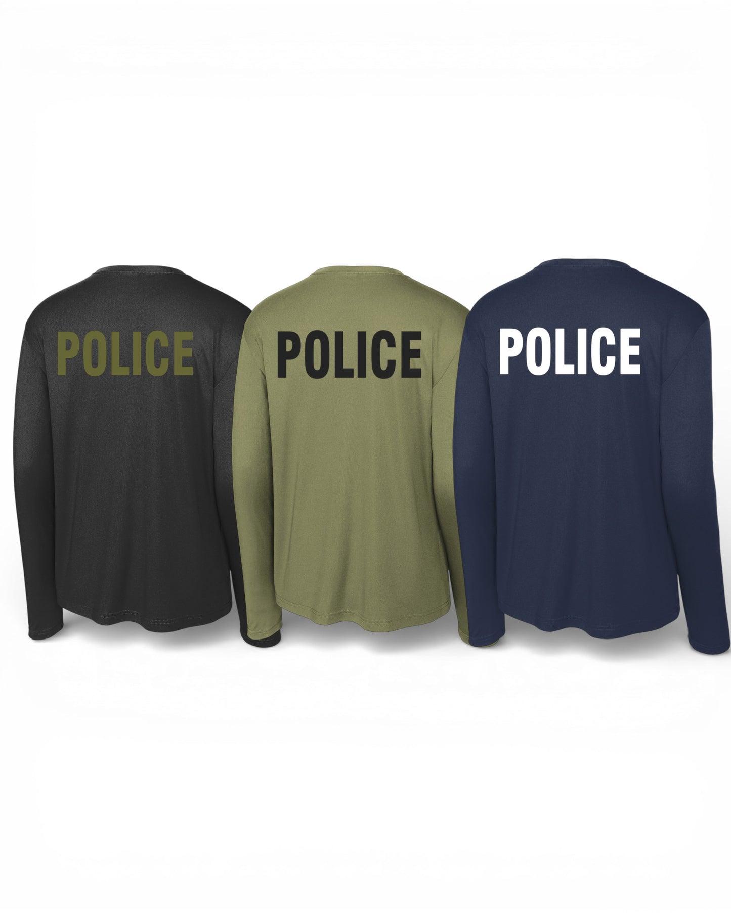 POLICE BACKPRINT PERFORMANCE AGENCY RAID LONGLSEEVE T-SHIRT ST350LS