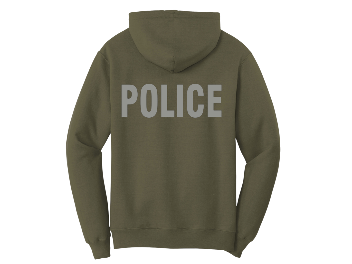 POLICE BACKPRINT HOODED SWEATSHIRT 50/50 FLEECE PC78H