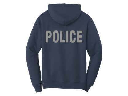 POLICE BACKPRINT HOODED SWEATSHIRT 50/50 FLEECE PC78H