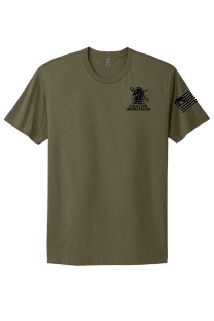 PRINTED ICE FUGITIVE OPS T-SHIRT NEXT LEVEL SOFT COTTON 3600