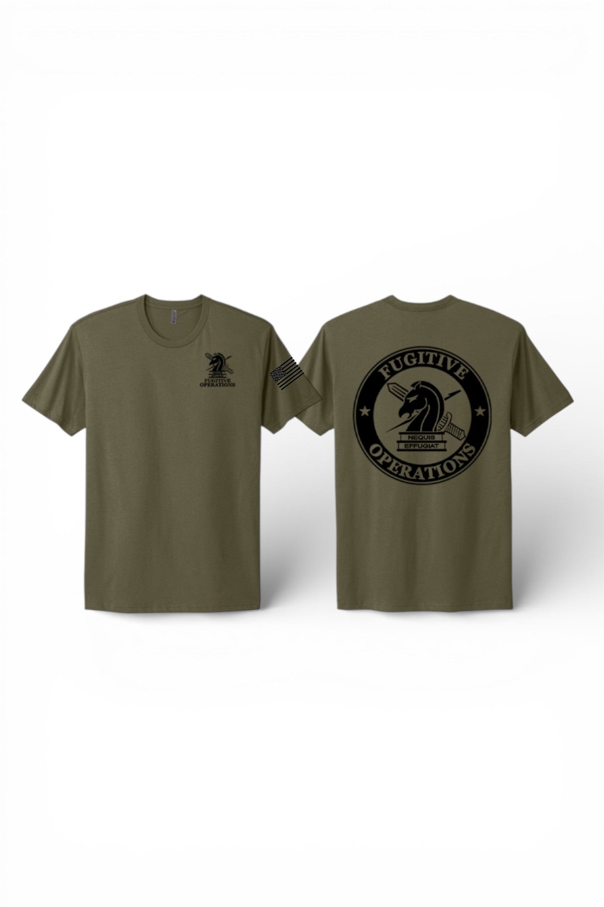 PRINTED ICE FUGITIVE OPS T-SHIRT NEXT LEVEL SOFT COTTON 3600